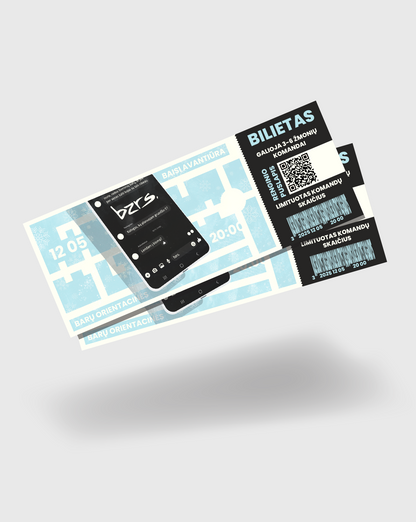 BARŲ ORIENTACINĖS 3 // LENDAM Į KIEMĄ? - Bilietas